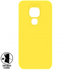 Capa para Motorola Moto G9 Play - Emborrachada Top Frosted Amarela